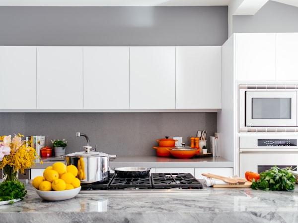 White over-the-range oven