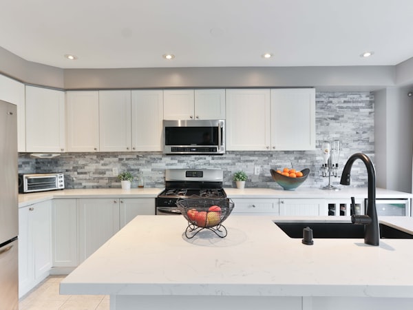 Stainless steel wall oven and microwave combo